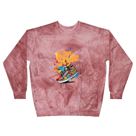 'Street Style' Graffiti Drip Shoe GD Blast Sweatshirts