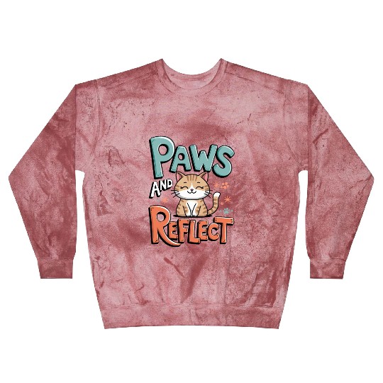 Paws And Reflect Yoga Mediation Cat Paws And Blast Sweatshirts