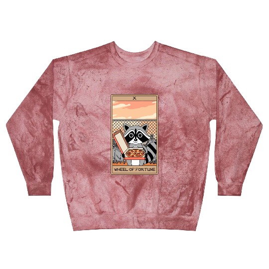 Wheel of Fortune Raccoons Tarot Card Blast Sweatshirts