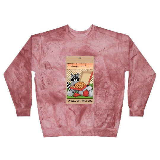 Wheel of Fortune Raccoons Tarot Card Blast Sweatshirts