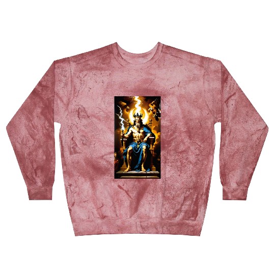 Zeus Jupiter Greek Mythology Gods Baroque Blast Sweatshirts
