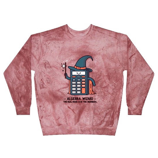 ALGEBRA WIZARD THE REAL MAGIC IS IN THE NUMBERS Blast Sweatshirts