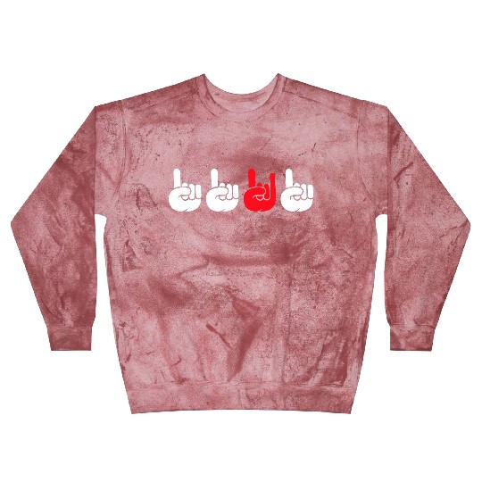 4 Be Different Heavy Metal Hard Rock Hand Gestures Blast Sweatshirts