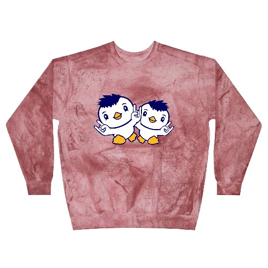 Heavy Metal Duck Bird Team Chick Rock Hand Gesture Blast Sweatshirts