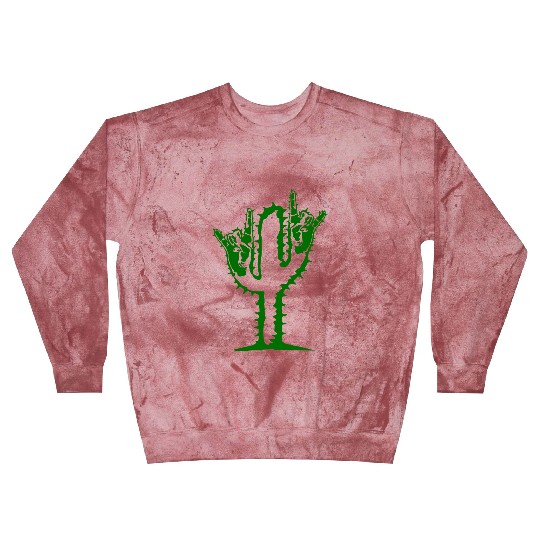 Cactus Plant Heavy Metal Hard Rock Hand Gesture Blast Sweatshirts