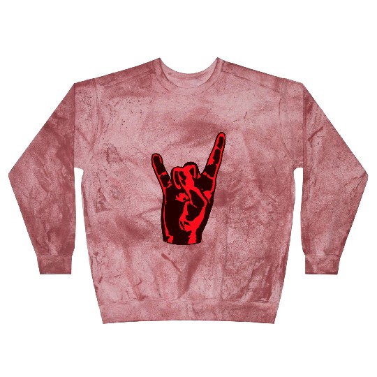 Heavy Metal Fun Hard Rock Music Horns Hand Gesture Blast Sweatshirts