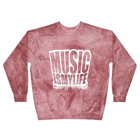 Music is my Life Love Saying Graffiti Spray Drops Blast Sweatshirts