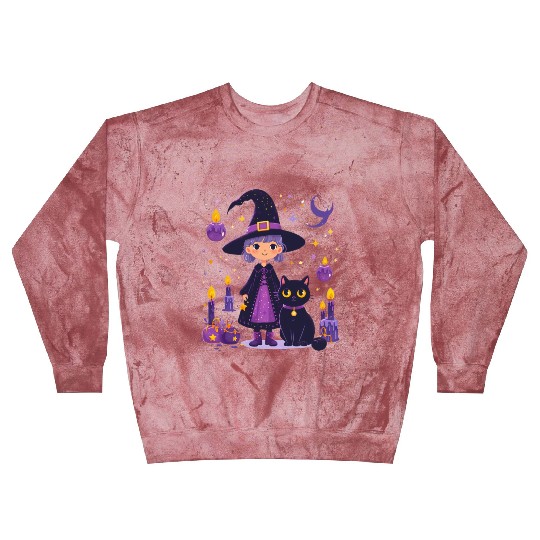 witch cat candles Halloween decor Blast Sweatshirts