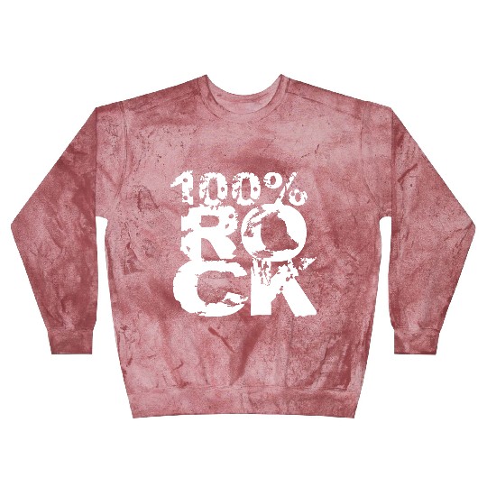 100 % Percent Rock Heavy Metal Music Text Logo Blast Sweatshirts
