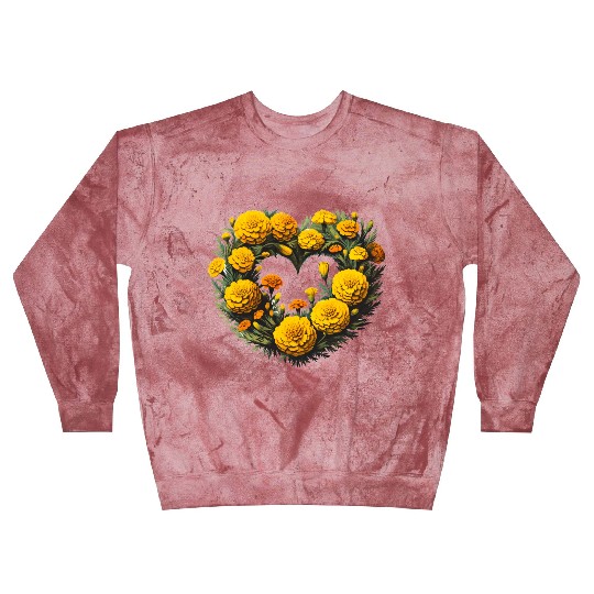 Marigold Flowers Blast Sweatshirts