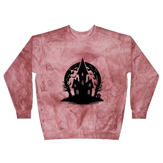 Spooky Haunted House Full Moon Halloween Party Blast Sweatshirts