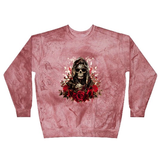 Santa Muerte Folk Saint Blast Sweatshirts