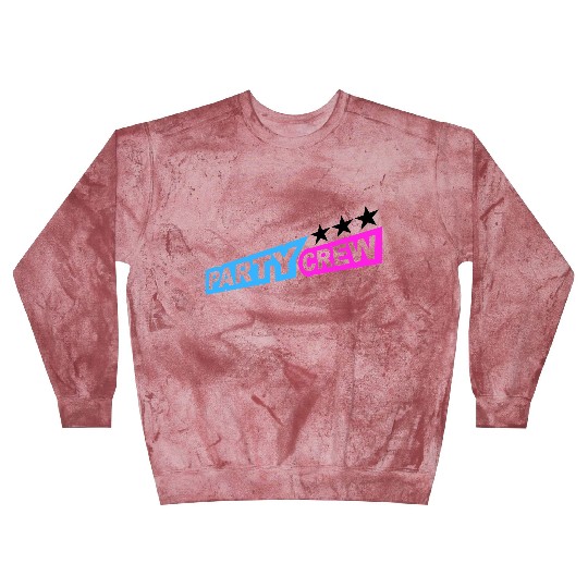 Party Crew Team Fun Friends Group Member Text Logo Blast Sweatshirts