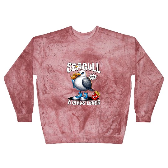 Seagull The Potato Chips Lover Funny Sea Bird Blast Sweatshirts