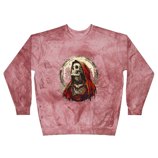Santa Muerte Saint Death Mexican Sugar Skull Blast Sweatshirts