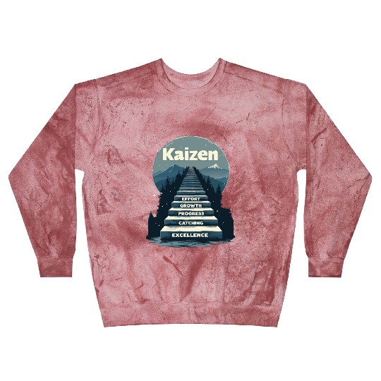 Kaizen Effort Growth Progress Blast Sweatshirts