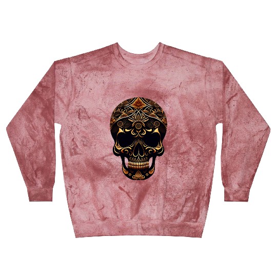 skull with floral pattern it Blast Sweatshirts