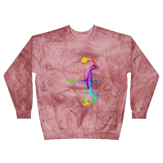 Archery rainbow colors polygon sport Blast Sweatshirts