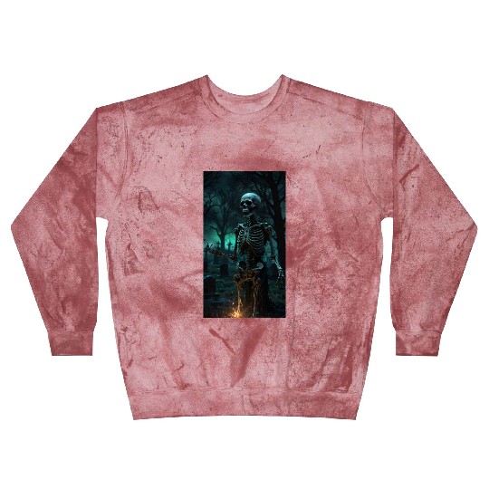Rising Skeleton in the Graveyard Blast Sweatshirts