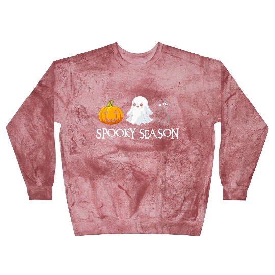 Spooky Season Halloween Pumpkin Cute Cat Paw Ghost Blast Sweatshirts