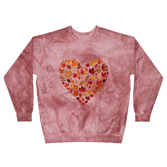 autumnal heart, made from colorful autumn leaves Blast Sweatshirts