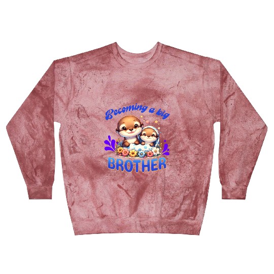 Soon I'll Be A Big Brother, Sweet Otter Brother Blast Sweatshirts