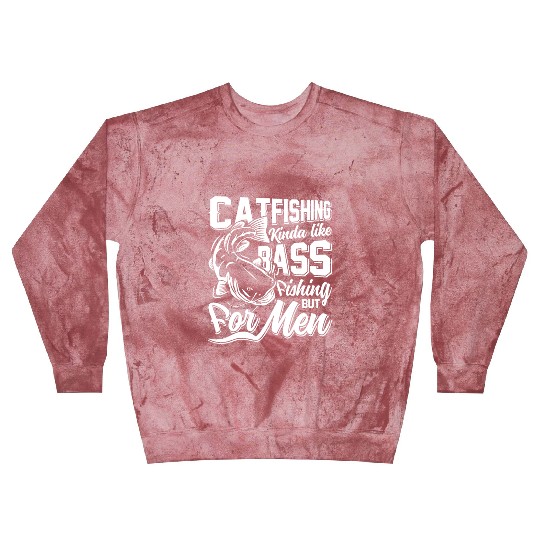 Catfishing kinda like Bass Fishing Flathead fish Blast Sweatshirts