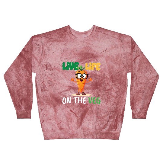 Funny plant based design_ carrot with funny Vegan Blast Sweatshirts