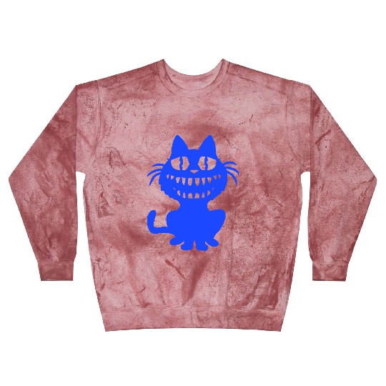 Funny Crazy Monster Cat Halloween Horror Teeth Fun Blast Sweatshirts