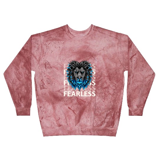 fearless lion design Blast Sweatshirts
