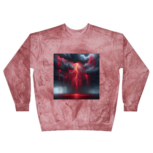 Grey Stormy Evening Blast Sweatshirts