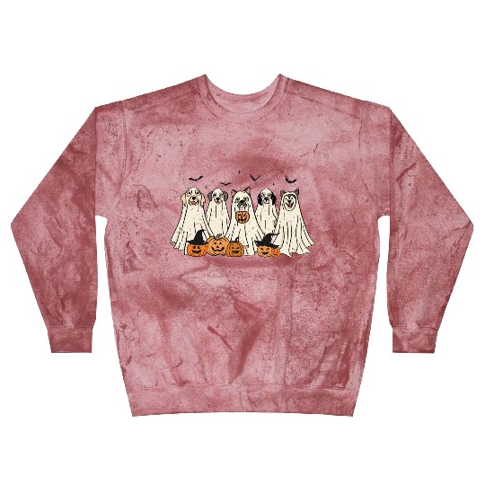 Trick-or-Treat Tails: Cats and Dogs in Costume Blast Sweatshirts