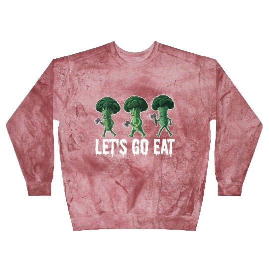 Let's Go Eat Broccoli Attack Blast Sweatshirts