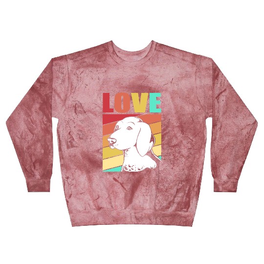 Retro German Shorthaired Pointer Dog I Love My GSP Blast Sweatshirts