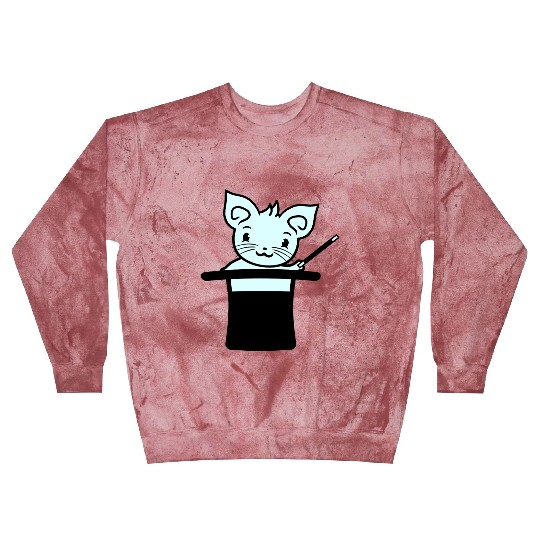 Magical Enchanted Top Hat Cylinder Wizard Cat Sir Blast Sweatshirts