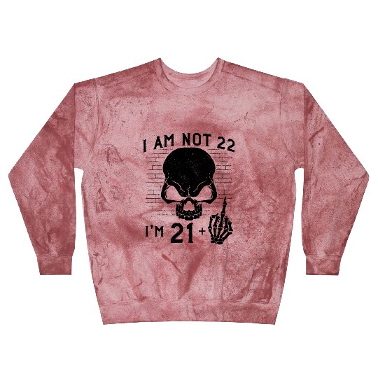 I Am 21 Plus Middle Finger - 22nd Birthday Blast Sweatshirts