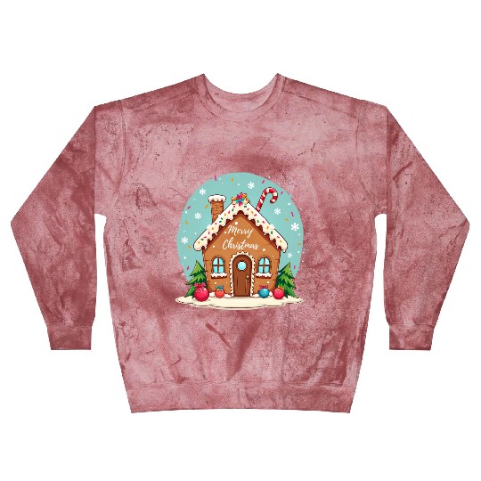 Cute Gingerbread House Merry Christmas Design Blast Sweatshirts