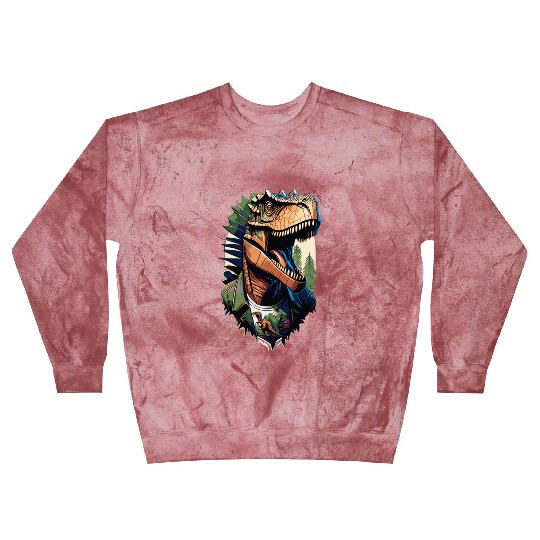 Tyrannosaurus style - Cool Raptor in Jacket Blast Sweatshirts