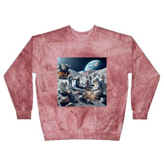 Earth People on Moon Blast Sweatshirts