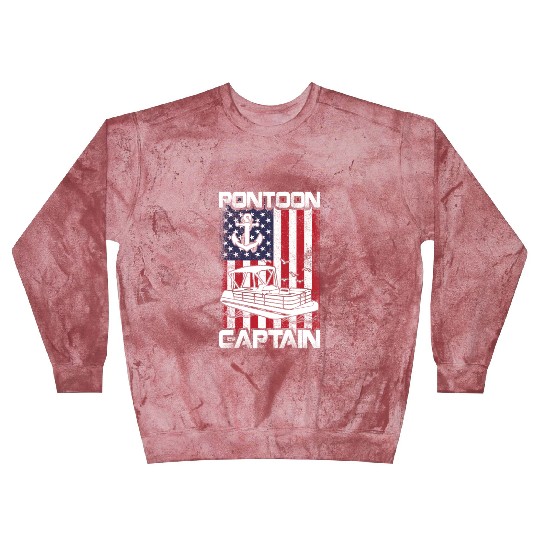 Pontoon Captain Patriotic 4th of July Family Blast Sweatshirts