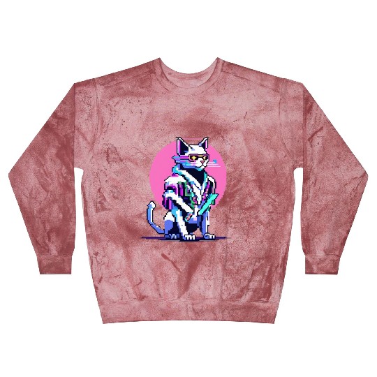 Cyberpunk Blade Cat Blast Sweatshirts
