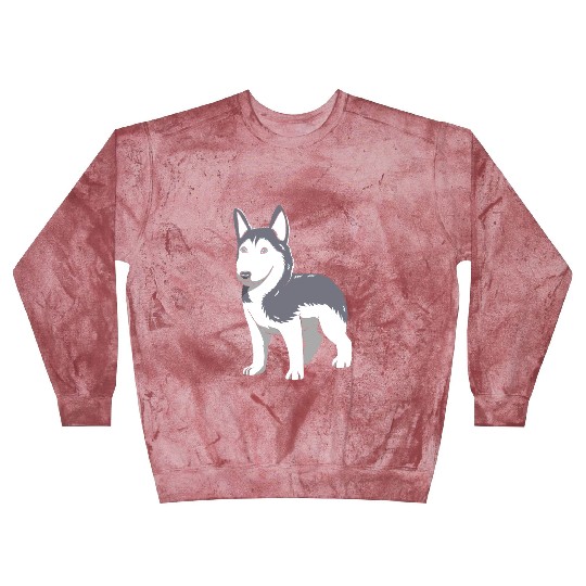 Dog Lover Cute Siberian Husky Puppy Blast Sweatshirts