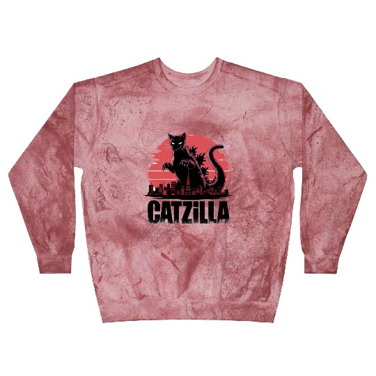 Catzilla: Fierce Feline Monster Blast Sweatshirts