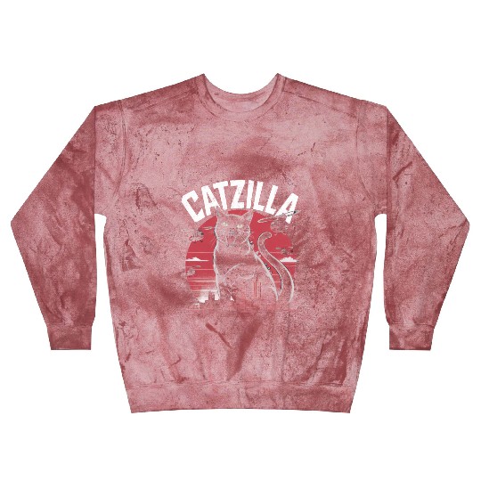 Catzilla Attacks City Design Blast Sweatshirts