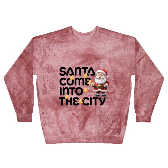 Festive Santa with Jingle Bells Design Blast Sweatshirts