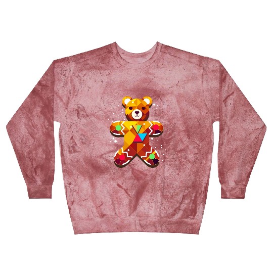 cute gingerbread bear - festive christmas design Blast Sweatshirts