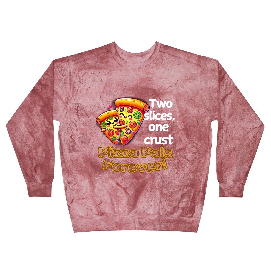 Cheesy Together: Two Slices, One Heart! Blast Sweatshirts