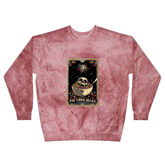 Cereal Killer Tarot Card Horror Movies True Crime Blast Sweatshirts