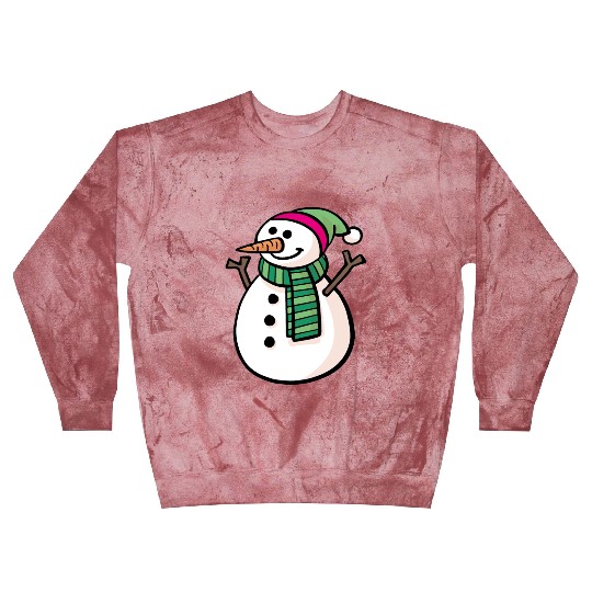 Snowman Design for Winter Apparel Blast Sweatshirts