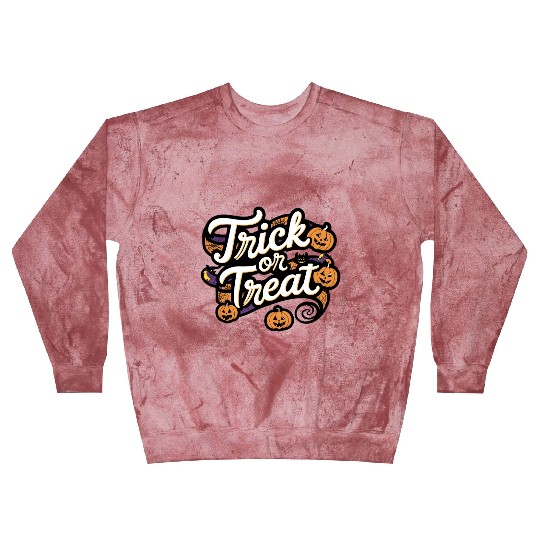 Whimsical Halloween Design Titled Trick or Treat Blast Sweatshirts